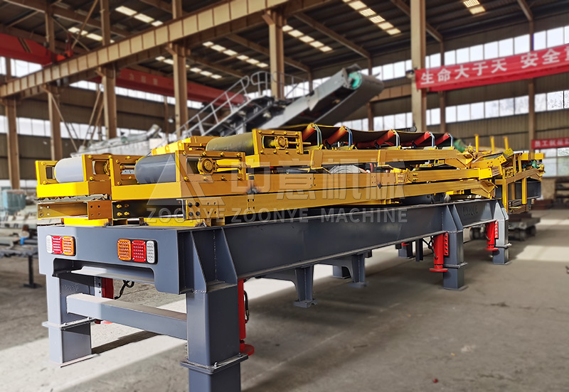 鵝卵石移動(dòng)破碎機(jī)車(chē)架