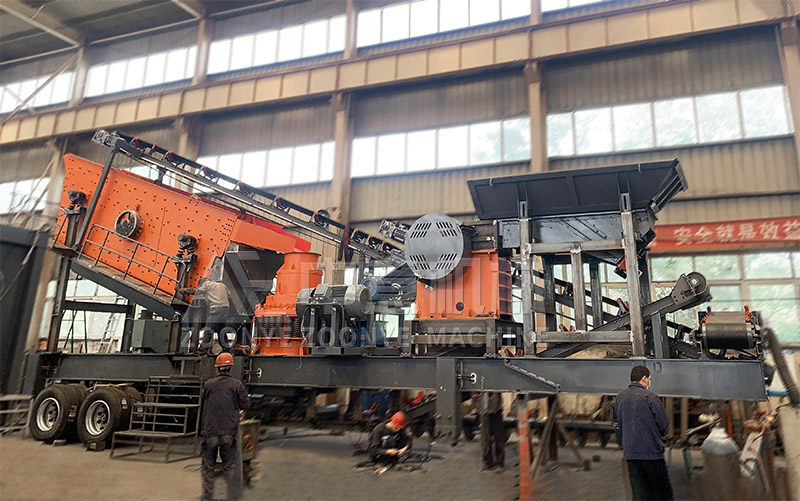 輪胎式移動破碎篩分站 輪胎式移動破碎篩分站