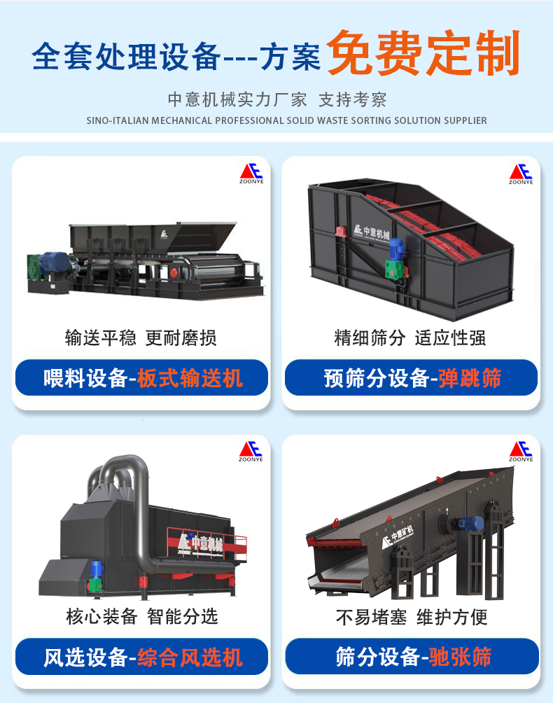 全套垃圾分揀設備 全套垃圾分揀設備