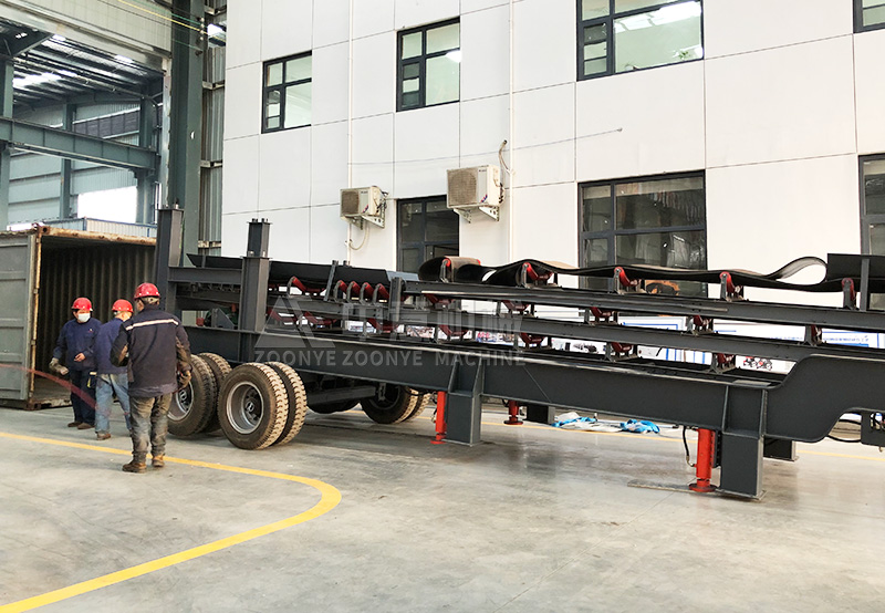 移動(dòng)破碎篩分站車架 移動(dòng)破碎篩分站車架
