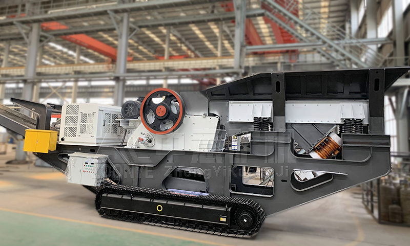 移動(dòng)履帶一體式破碎機(jī) 移動(dòng)履帶一體式破碎機(jī)